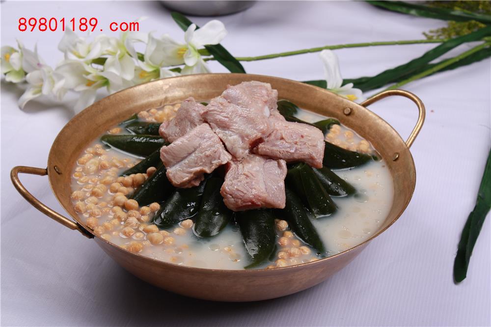 排骨海带炖黄豆